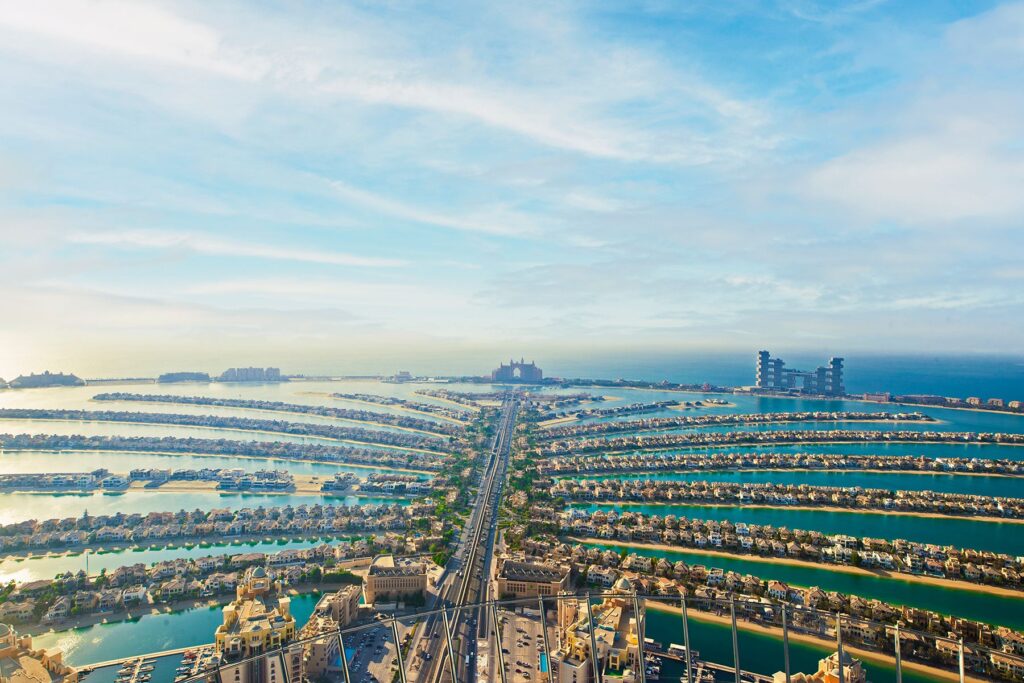 The view at the palm dubai